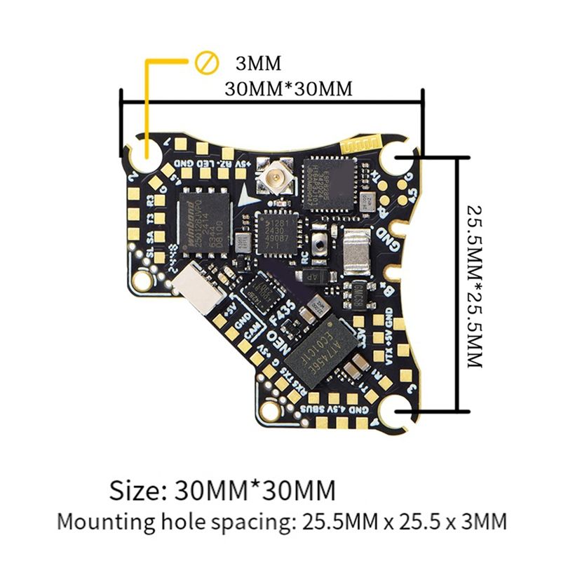 FBIL-F435 NEO 1S AIO Flight Co - 4 In 1 Esc ulasan dan harga