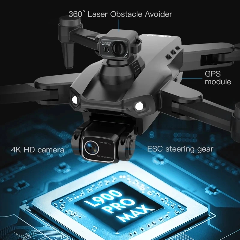 L900 Pro MAX GPS Drone 4K Prof - Brushed Drone Motor ulasan dan harga