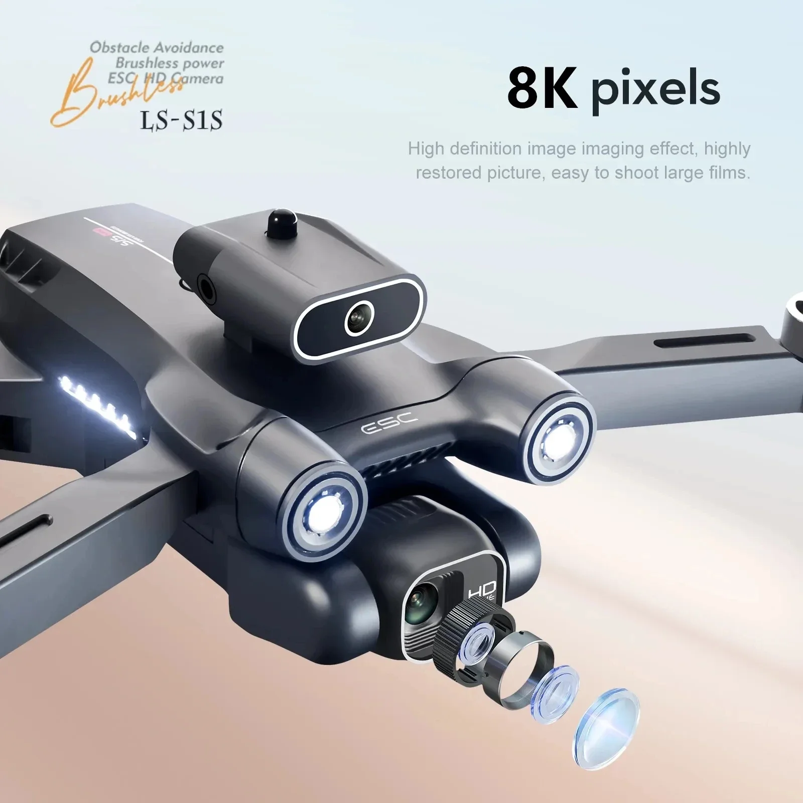 New S1S 5G GPS Drone Camera 8K - Brushed Drone Motor ulasan dan harga