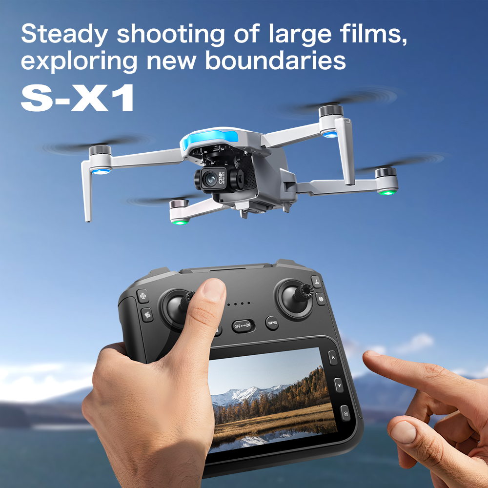 Original S-X1 GPS Foldable RC  - Brushed Drone Motor ulasan dan harga