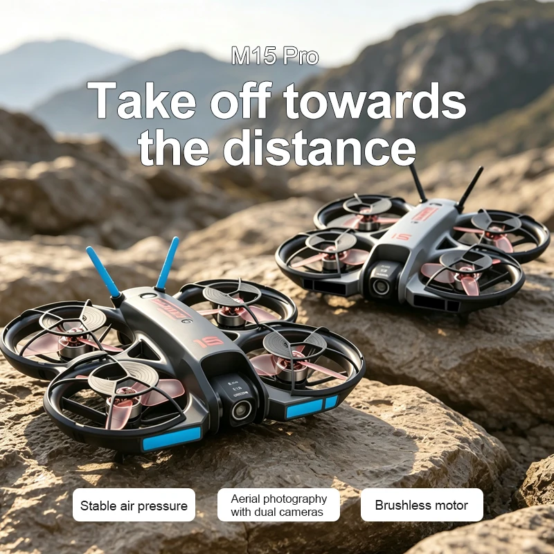 2026 New M15 FPV Drone with Sc - Brushed Drone Motor ulasan dan harga