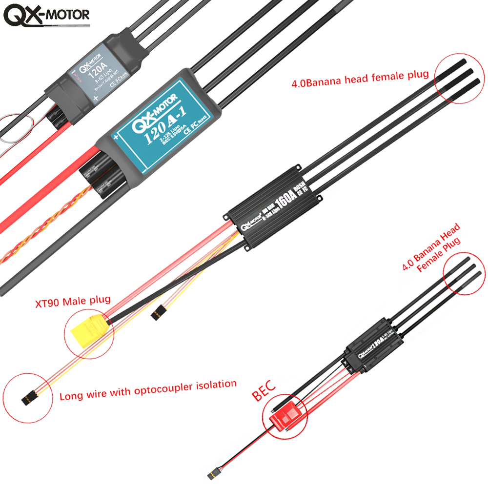 20A-120A Brushless ESC Speed C - Brushed Drone Motor ulasan dan harga