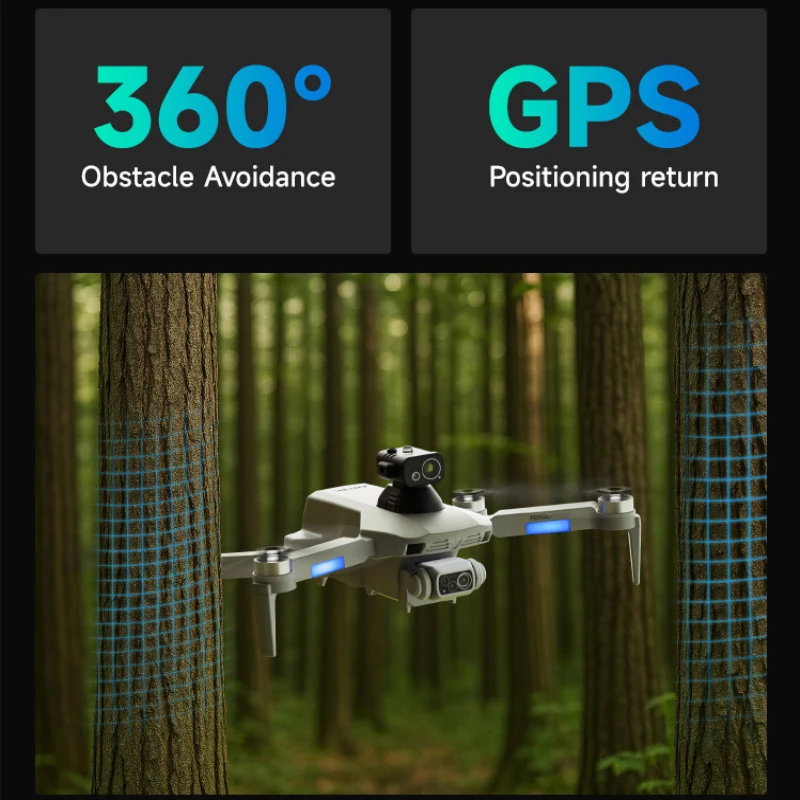 Large GPS Screen Dron Aerial B - 4 In 1 Esc ulasan dan harga