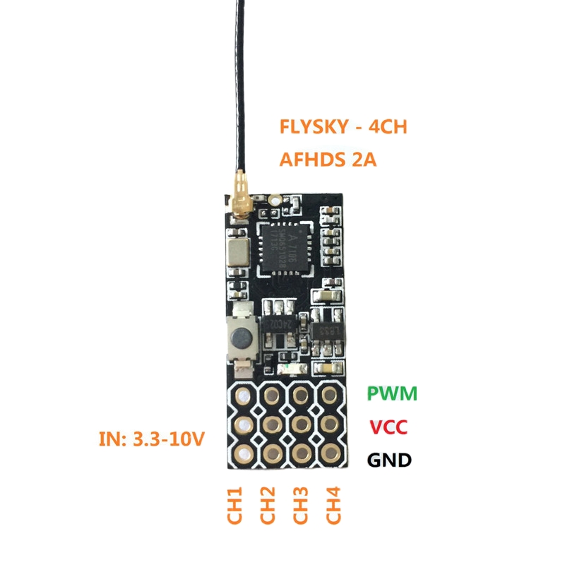 Flysky FS2A Mini Receiver 4CH  - Mini Drone ulasan dan harga