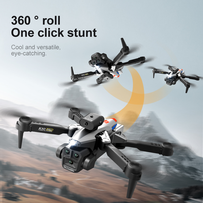 K10 Max RC Drone HD 4K Plane 3 - Brushed Drone Motor ulasan dan harga