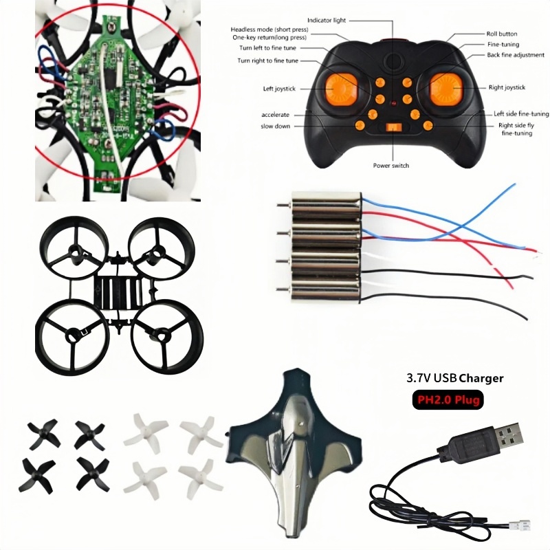 Complete DIY Drone Kit 2.4G 6A - Brushed Drone Motor ulasan dan harga
