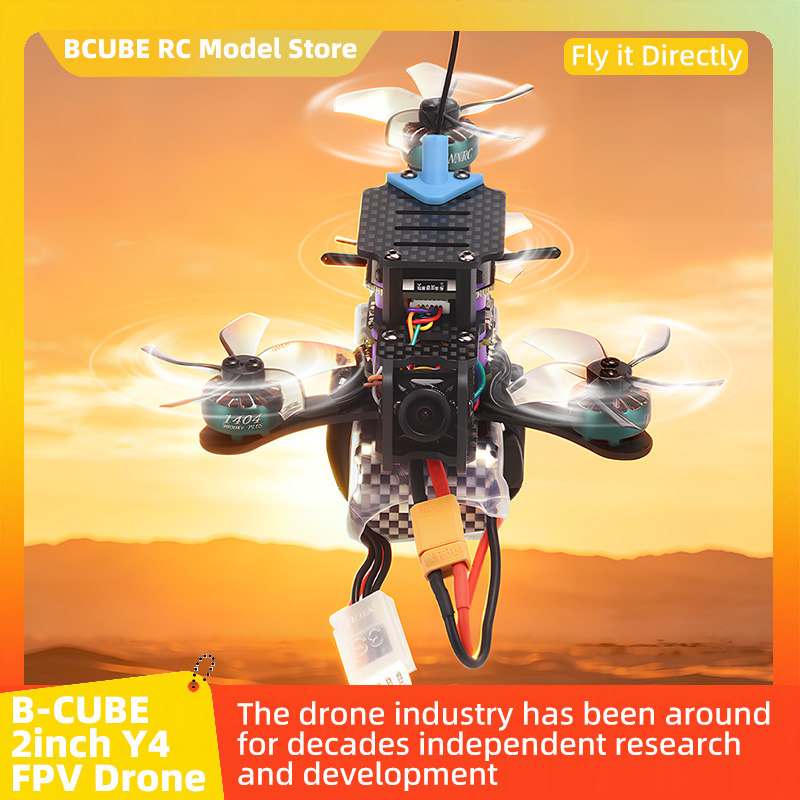 B-CUBE 2inch Y4 FPV Drone Fram - F722 Flight Controller ulasan dan harga