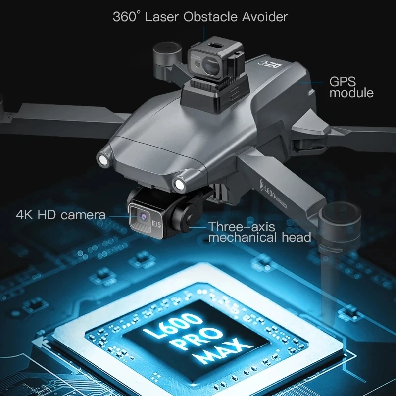 L600 PRO MAX GPS Drone Profess - Brushed Drone Motor ulasan dan harga