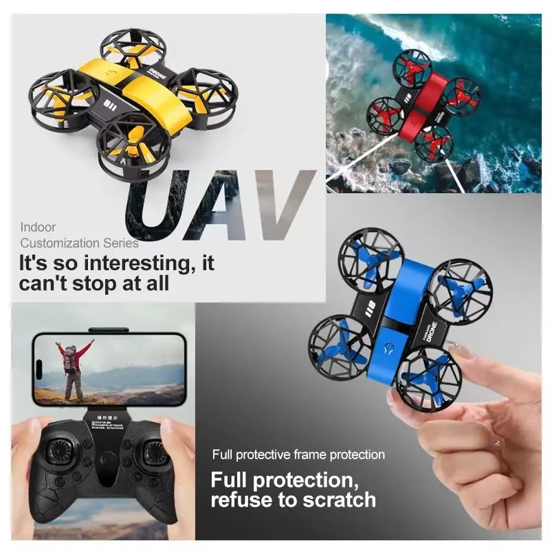 D12 Mini Drone 4k Profession H - Brushed Drone Motor ulasan dan harga