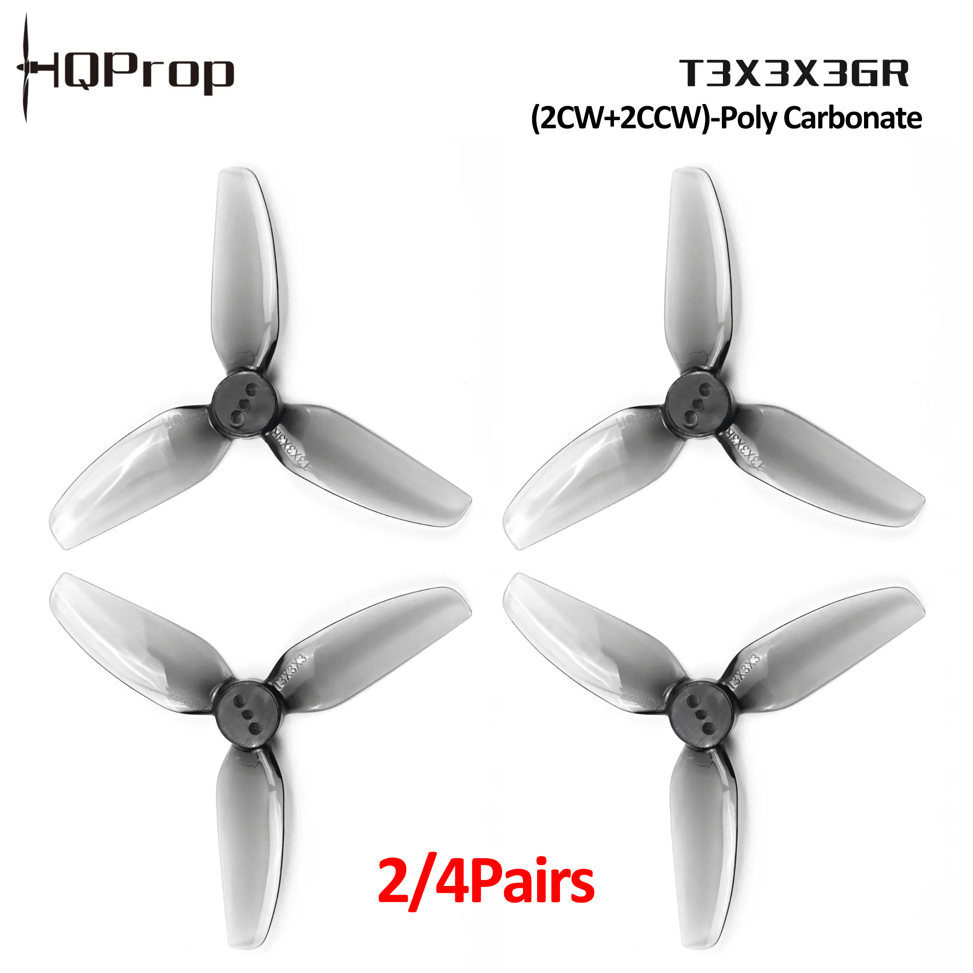 2/4 Pairs HQProp T3X3X3GR Prop - Drone Propeller ulasan dan harga